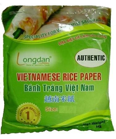 Edible Round Vietnamese Rice Paper 22cm 500g Summer Fried Spring Roll Skin Wrapper Banh Trang Food Prepare