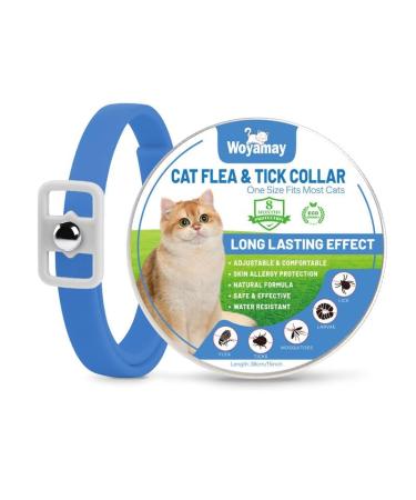 Cat Repellent Treatment Adjustable Cat Repellent Collars Natural Protection Repellent Collar for Cats Water Resistant Repellent Collar for Cats Small-Medium-Large Blue 1pack
