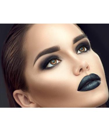 Black Matte Lipstick - Lightweight, Velvet Smooth Finish, Long Lasting & Waterproof - Buy Online on SooperMarket.com