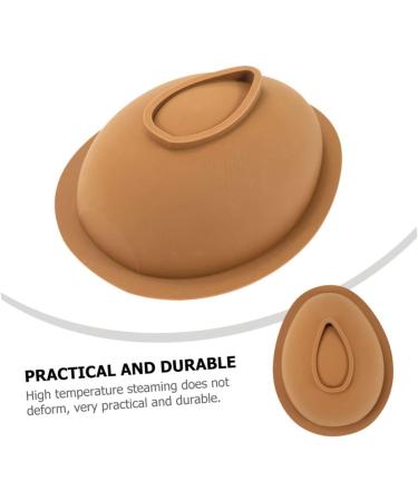 IMIKEYA Egg Silicone Mold Handmade Soap Easter Egg Resin Easter Chocolate Molds Candy Easter Party Molds Bistuit Easter Egg Cake Silicone Dessert Molds Egg Shape Mousse Cake Silica Gel 3D 12.3X9.5X4CM Coffee - Buy Online on SooperMarket.com