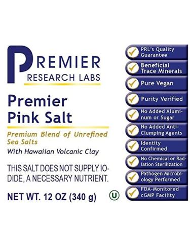 Premier Research Pink Salt 12 Oz - Premium Blend of Unrefined Sea Salts - Buy Online on SooperMarket.com