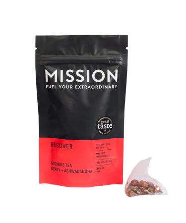 Recover Tea (30 Tea Bags) | Rooibos Tea with Berry & Ashwagandha | Pyramid Tea Bags 30 Count (Pack of 1)