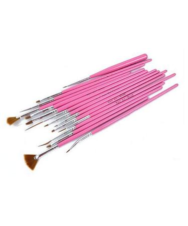 15 Pieces/Set Nail Art Brush Pen Acrylic UV Gel Painting Design Drawing Pen Tips Manicure DIY Tool Superior Quality and Creative Durable