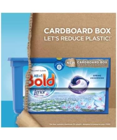 Bold All-in-1 Pods Laundry Washing Capsules 13capsules Built in Lenor Softener Spring Awakening Scent 1Pk + Our Gift for You: Organza Small Bag Spring Awakening 13 count (Pack of 1) - Buy Online on SooperMarket.com