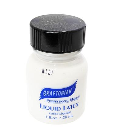 Graftobian Liquid Latex SFX Makeup - Skin Safe Adhesive for Theatre Cosplay & Halloween - 1 oz | International Shipping Available - Buy Online on SooperMarket.com