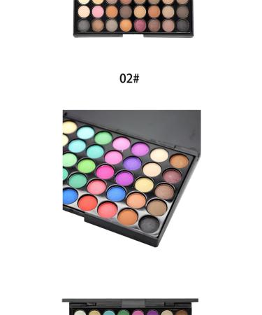 Angoily 3pcs 40 Pearly Colors Makeup Lustre for Eyeshadow Smoky Shadow Cosmetic Eye Ladies Matte Girls - Buy Online on SooperMarket.com