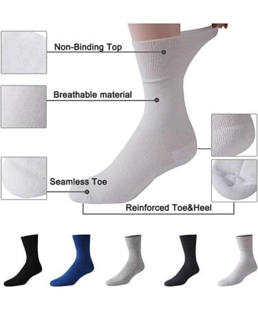 COSHAL 3 Pairs Womens Diabetic Socks wide Honey Comb top soft cuff Ankle Medium-Elastic Grip Soft Toe cosy feel for sensitive feet Legs Non-Binding Circulatory Socks SIZE (4-7) One Size Brown/White ( 3 Pairs ) - Buy Online on SooperMarket.com