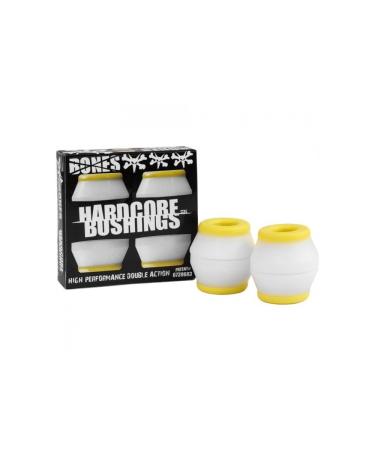 Bones Hardcore 4pc Medium White/Yellow Bushings