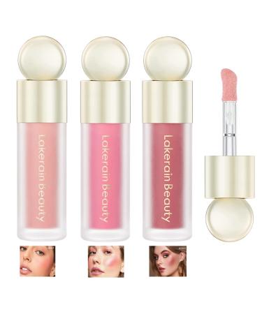 Blush Face Makeup Set 3 Colors Face Cream Blush Moisturizing Lightweight Blush Long-Lasting Skin Tint Blush Kit