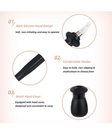Silicone Eyeliner Brush - Reusable Waterproof Applicator Tool for Easy Makeup (Pink) | International Shipping - Buy Online on SooperMarket.com