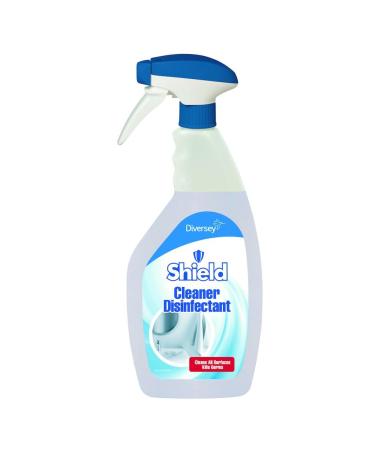 Shield Disinfectant Cleaner 750ml Trigger Spray Bottle Bathroom Kitchen Multi Purpose Surfaces No Rinse