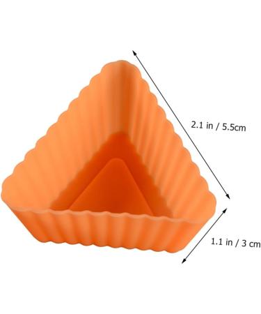 MAGICLULU 20pcs Triangle Muffin Cup Candle Molds Paper Cups Silicone Molds DIY Baking Mold Silicone Cake Molds Muffin Cake Mold Muffin Cupcake Mold Mini Silica Gel Baking Cup - Buy Online on SooperMarket.com