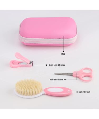 Esonto Baby Healthcare and Grooming Kit  Baby Safety Set Newborn Nursery Health Care Set with Hair Brush Scale Measuring Spoon Nail Clippers Lighting Ear Cleaner (20pcs  Pink) Pink 20 in 1 - Buy Online on SooperMarket.com
