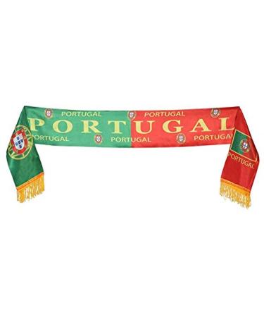 Atosa 31456 Atosa-31456-Scarf Portugal 14 x 130 cm-World Cup Football and Sport Green/Red