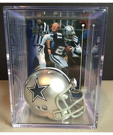 Dallas NFL Helmet Shadowbox w/Deion Sanders card