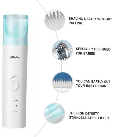 ERINGOGO Hair Clipper Set - Silent Hair Trimmer & Grooming Kit for Newborns | International Shipping Available - Buy Online on SooperMarket.com