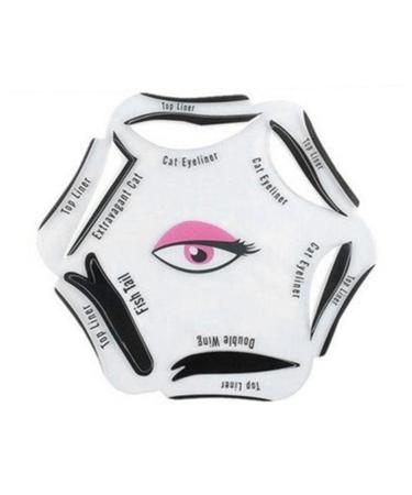Eyeliner Stencil 6 in 1 Eyeline Guide Template Cat Liner Makeup Tool for Eyes Eyeliners Make-up