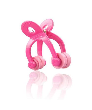Housoutil Nose Shaping Clip Nose up Beauty Tool Hair Double Bun Nose up Lifting Shaping Nose Straightening Clip Nose Shaping Tool Double Effect Nose Clip Straight Clip Pink