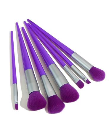 7 Fluorescent Diamond Powder Makeup Brushes Set | Eye Shadow Beauty Tools - White Dinosaur Doodle Design - Buy Online on SooperMarket.com
