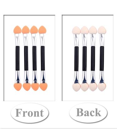 30 pcs Disposable Dual-Sided Eye Shadow Sponge Brushes | Professional Double-End Makeup Applicator Set | Manicure Cosmetic Tool | 9.5CM Aluminum Tube - Buy Online on SooperMarket.com