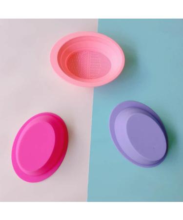 Buy SANWOOD Practical Makeup Brush Scrubber Cleaning Mat - Light Pink | Essential Brush Washing Tool for Women & Girls - Buy Online on SooperMarket.com