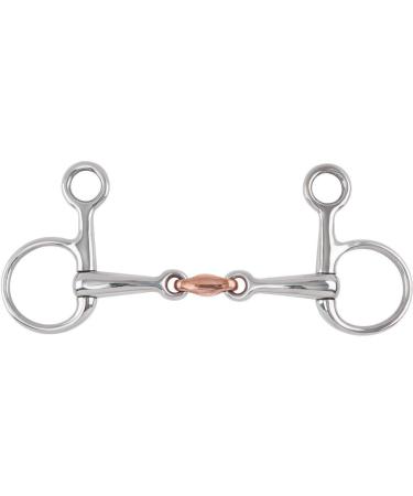 Shires Hanging Cheek Copper Snaffle S/Steel 5.5"