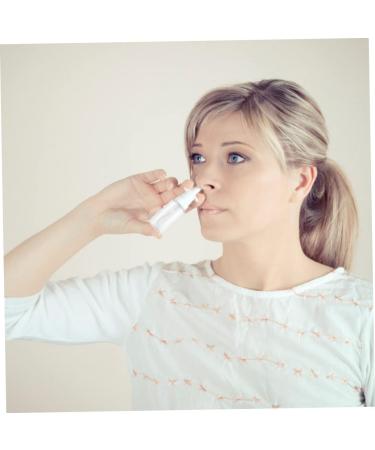 30 Pcs Rhinitis Spray Bottle Set | Clear Travel Nasal Spray Pump Bottles | 10.2x2.7cm | Silver - Pack of 3 - Buy Online on SooperMarket.com