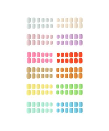 Ruarby Press on Nails Handmade Heart Pattern False Nails Stick on Nails for Women and Girls DIY Craft Nails Art Accessories