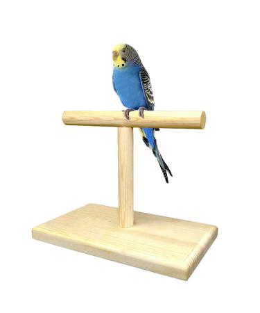 LINSHRY Bird Training Stand, Portable Tabletop Bird Perch Spin Training Perch for Parakeets Conures Lovebirds or Cockatiels