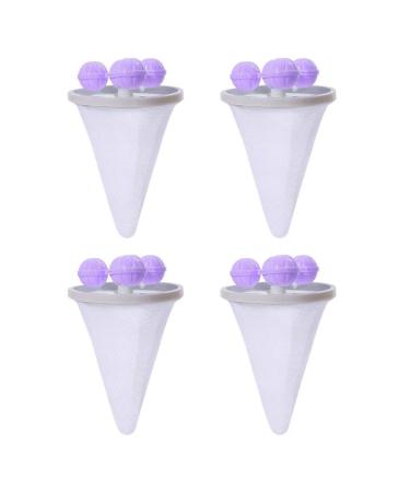 YIAGXIVG Pack Of 4 Washing Machine Hair Filter Washing Machine Hair Remover Hair Filter Net Bag Hair Remover For Washing Machine Hair Filter Net Bag Purple
