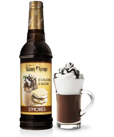 Jordan's Skinny Mixes Sugar Free S'mores Syrup | Zero Calories Zero Sugar Zero Carbs | For Coffee Tea Lattes | 1 Bottle (750 mL) - Buy Online on SooperMarket.com