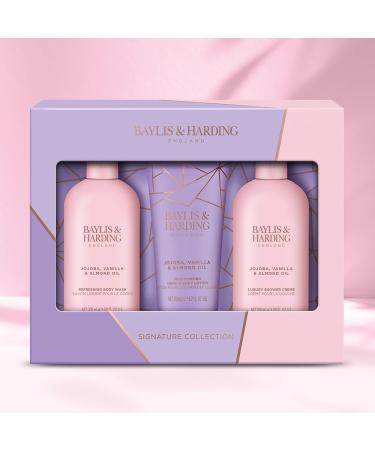 Baylis & Harding Jojoba Vanilla & Almond Oil Luxury Bathing Essentials Gift Set (Vegan Friendly) - Buy Online on SooperMarket.com
