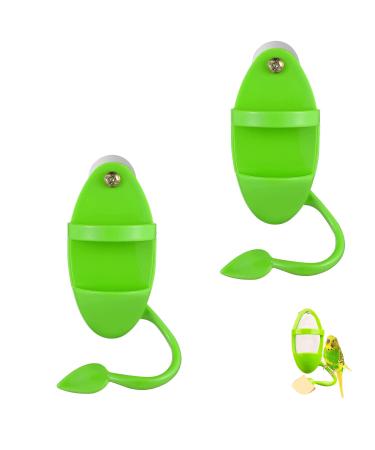 2 Pcs Bird Food Container Plastic Cuddle Bone Feeding Racks Vegetable Fruit Holder Hanging Feeder Parrot Cage Stands Accessories for Bird Parrot