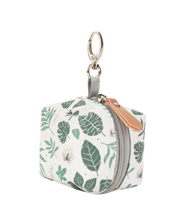Harilla Schnuller Storage Pocket Portable useful snap grip dust -dusted pacifier bag baby pacifier holder for toddlers can bag children green leaf