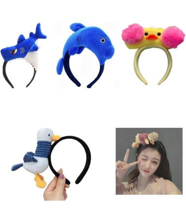 JSGHGDF 3D Animal Hairhoop Christmas Party Girl Face Washing Kids Funny Headpieces Sq - Buy Online on SooperMarket.com