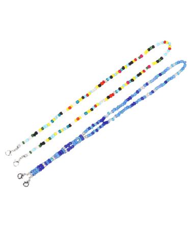 Bcoath 2 pieces of glasses mask chain anti loss masks lanyard practical glasses band hanging chain for mask anti -slip mask tapes portable mask chain anti -slip masks lanyard 50 0.3cm