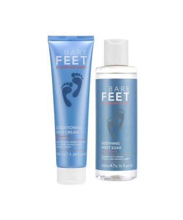 Bare Feet by Margaret Dabbs - Happy Feet Duo Set - Soothing Foot Soak & Conditioning Foot Cream