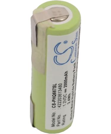 Cameron Sino Battery for Philips 5810XL 5811XL 5814XL 5818XL Norelco T970 Norelco WS400 Norelco WS600 NorelcoHP6337/A PQ212 PQ222 RQ320 YS502 2000mAh - Buy Online on SooperMarket.com