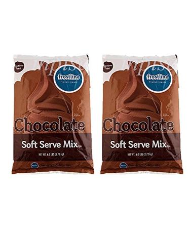 Frostline Chocolate Soft Serve Ice Cream Mix, Large 6 Pound Bag, (2 Bags)
