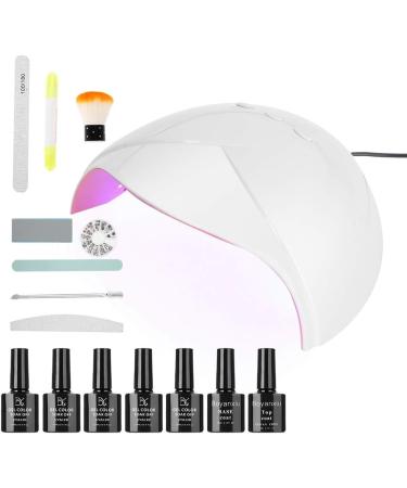 UV LED Gel Nail Set Dekaim UV LED Gel Nail Art Set 36W UV Gel Dryer Light Top&Base Manicure Set(4#) - Buy Online on SooperMarket.com