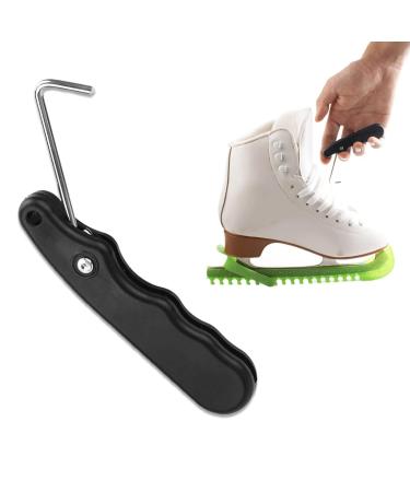Tsuwno ice hockey Skate Lace Tightener & Boot Puller Tool |Foldable with an extended hook |Black |Ideal for outdoor sports |Practical must-have