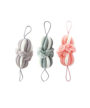 NOLITOY 3pcs Bath Sponges for Shower Loofahs Shower Sponge Bath Sponges for Adults Exfoliating Bath Scrubber Shower Mesh Pouf Body Wash Sponge Body Scrub Sponge Pouf Cute Bath Wipe Girl 1 Count (Pack of 1)