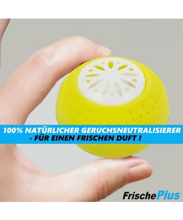 FrischePlus Natural Odor Neutralizer Balls Activated Carbon Refrigerator Odor Remover Set of 3 | Eco-Friendly & Effective Solution for Freshness - Buy Online on SooperMarket.com