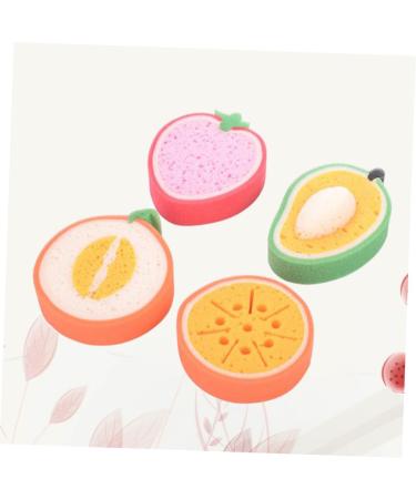 Angoily 12 Pcs Natural Bath Loofah Sponge Exfoliator - Fruit Decor Shower Tool for Exfoliating & Body Scrub - Ideal for Spa & Bath - Buy Online on SooperMarket.com