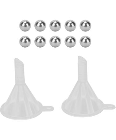 Nail Polish Glass Bottle Has a Brush Cap Convenient To Use Steel Mixing Ball Nail Polish Bottle with Funnel for Home for Travel for Life for Work - Buy Online on SooperMarket.com