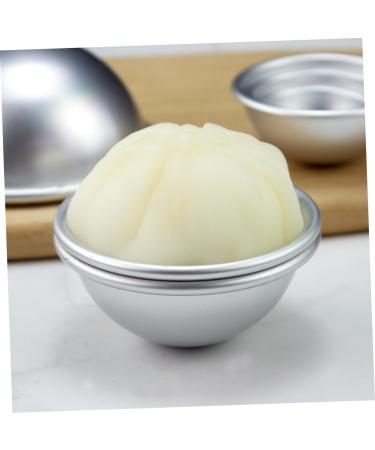 OUNONA 18 Pcs Mold Ball Cake Pans Chocolate Candy Baking Cookie Moulds Mini Dome Cake Tins Muffin Baking Cups Hemisphere Cake Pan Sphere Cake Mould Paper Cup Non Stick 3D Aluminum Alloy Silverx3pcs 8X8X4CMx3pcs - Buy Online on SooperMarket.com