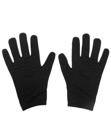 Edenswear Tencel Moisturising Gloves for Adults with Zinc and Eczema Size XL Black XL Black