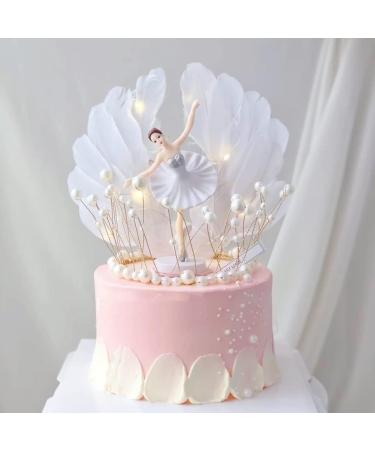 6 Pcs Imitation Feather Cake Toppers Angel Wing Cake Topper Wedding Cake Toppers Tea Party Cake Decorations Birthday Cake Toppers for Baby Shower - Buy Online on SooperMarket.com