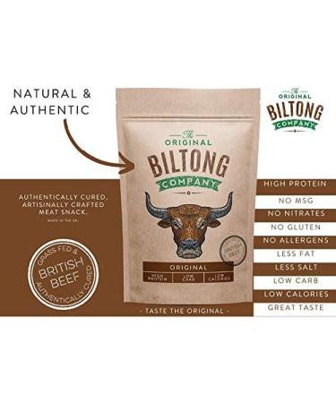 Original Biltong Big Bag - High Protein Healthy Snack (500g) | Made from British & Irish Beef - Buy Online on SooperMarket.com