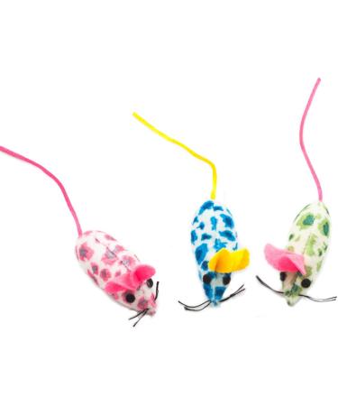 FASHION'S TALK Assorted Catnip Mouse Toys, Feather Fur Mice Variety Pack - Buy Online on SooperMarket.com